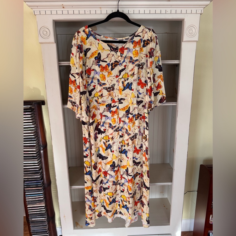 Samantha Pleet Colorful Butterfly Maxi Dress